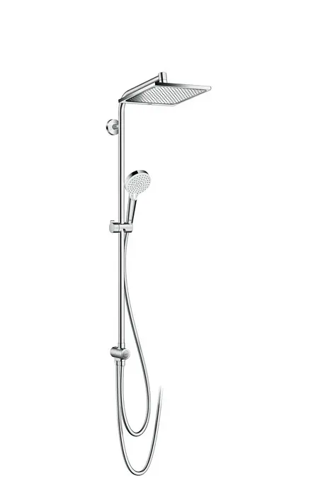 Hansgrohe Crometta - dušas komplekts E 240 Showerpipe renovācijai, EcoSmart 9 l/min, hromēts 27289000