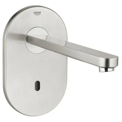 Grohe Eurosmart Cosmopolitan E - elektroniska izlietnes maisītājs zemapmetuma montāžai, matēts nerūsējošais tērauds 36334SD0