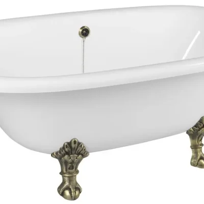 Polysan vannas - Brīvi stāvoša vanna Regata, 175x85x61 cm, kājas bronzas 10121