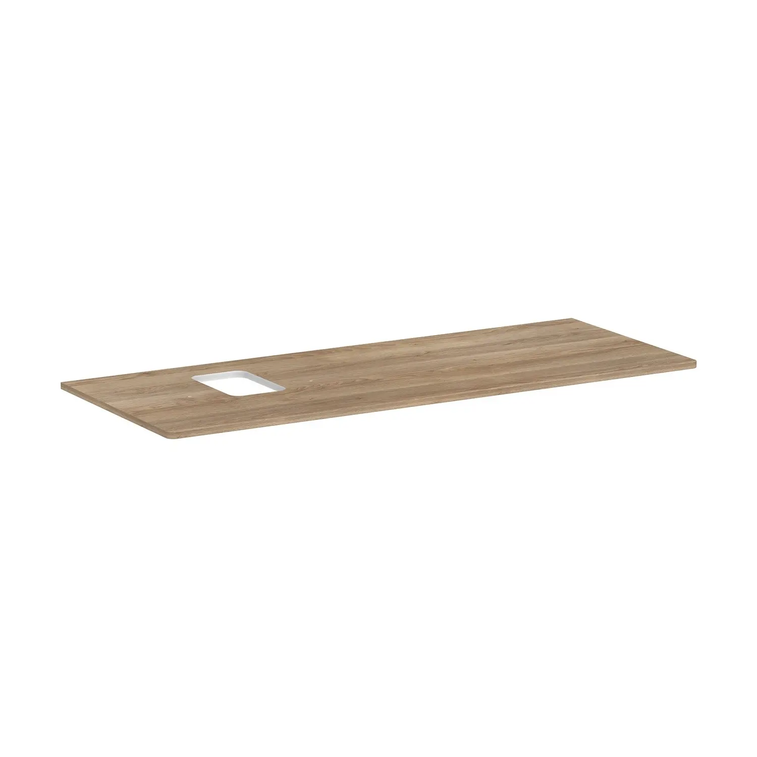 Hansgrohe Xelu Q - izlietnes plātne 136x55 cm, izgriezums kreisajā pusē, dabīgs ozols 54123230
