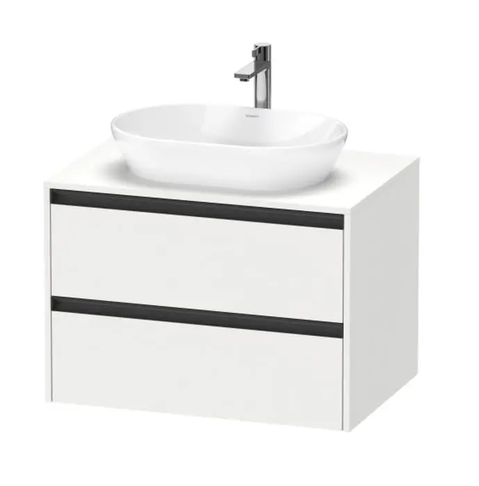 Duravit Ketho.2 - izlietnes apakšskapis 57x80x55 cm, 2 atvilktnes, balts matēts K24895018180000