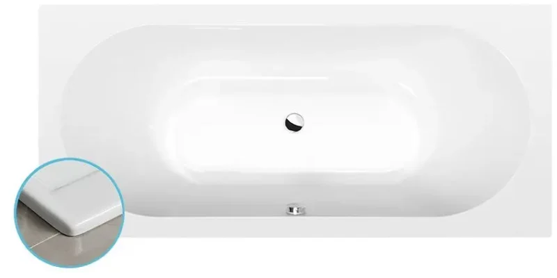 Polysan vannas - vanna Slim B, 185x80x47 cm, balta 71968S