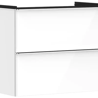 Hansgrohe Xelu Q - izlietnes apakšskapītis, 63x78x50 cm, 2 atvilktnes, balts/hroms, spīdīgs 54027000