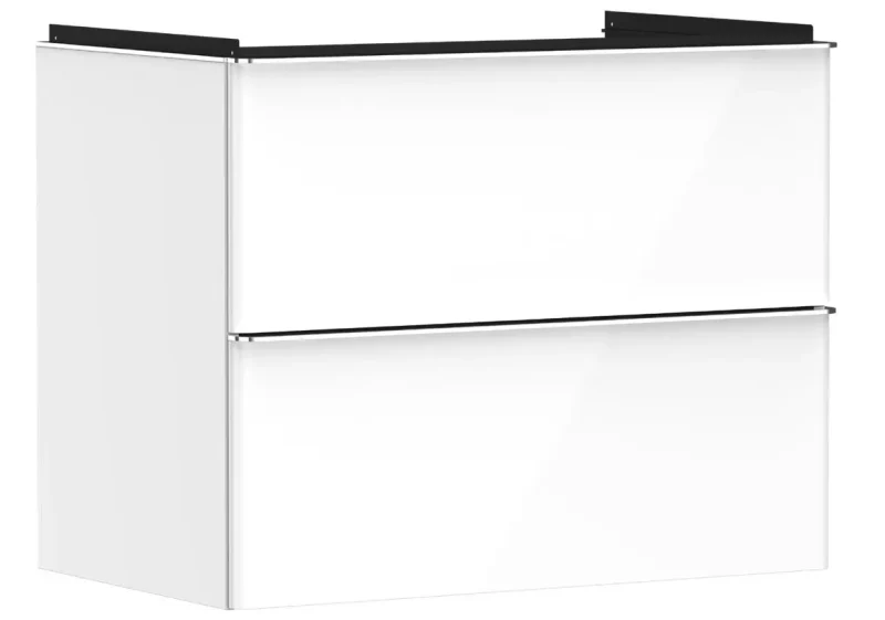 Hansgrohe Xelu Q - izlietnes apakšskapītis, 63x78x50 cm, 2 atvilktnes, balts/hroms, spīdīgs 54027000