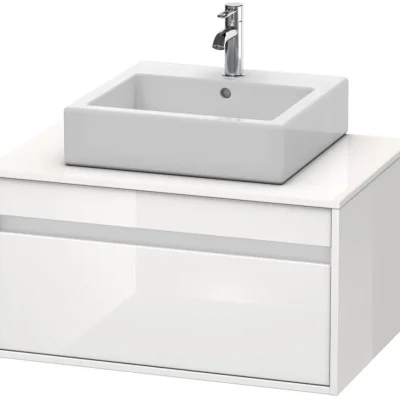 Duravit Ketho - izlietnes skapītis 43x80x55 cm, ar 1 atvilktni, balts spīdīgs KT669402222