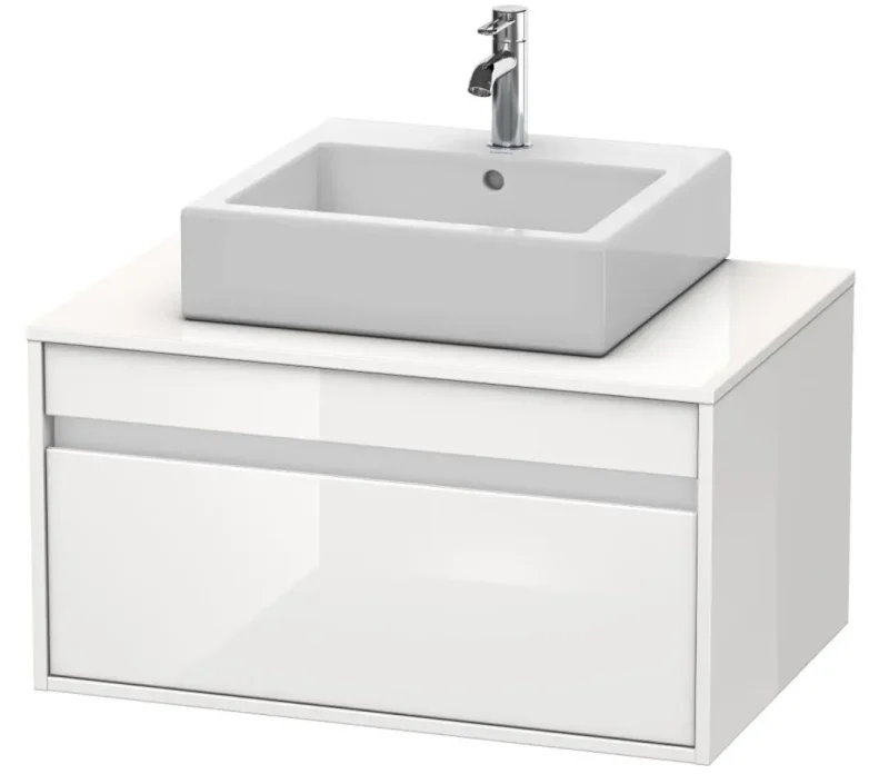 Duravit Ketho - izlietnes skapītis 43x80x55 cm, ar 1 atvilktni, balts spīdīgs KT669402222