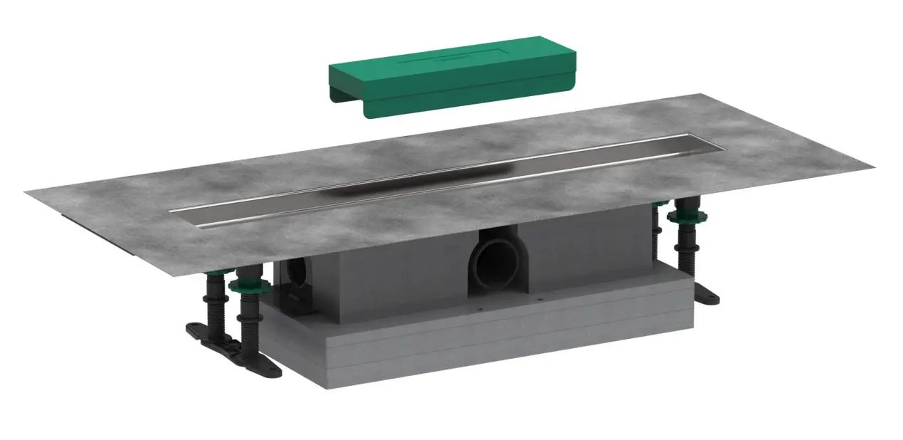 Hansgrohe uBox universal - komplekts standarta uzstādīšanai 600 dušas renēm, gatavais komplekts, nerūsējošais tērauds 56022180