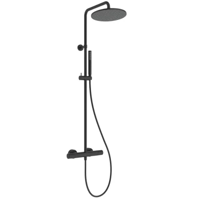 Ideal Standard Ceratherm T25 - dušas komplekts ar termostatu, diametrs 25 cm, zīdaini melns A8489XG