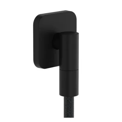 Hansgrohe FixFit Fine Q - sienas pieslēguma līkums, matēti melns 28884670