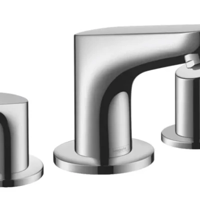 Hansgrohe Focus E2 - Izlietnes maisītājs 100, 3 caurumu montāža, ar noteces komplektu un ekscentru, hroms 31937000