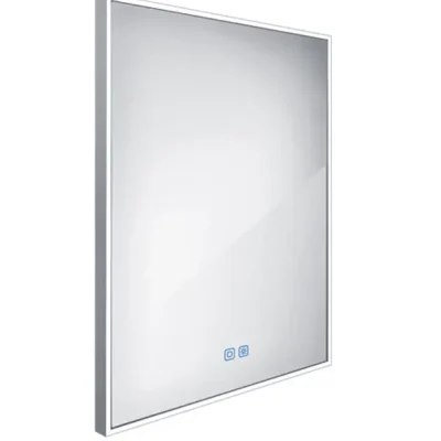 Nimco spogulis - LED apgaismots spogulis, 60x80 cm, skārienjutīgs sensors, alumīnijs ZP 13002VX
