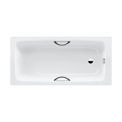 Kaldewei Advantage - Taisnstūrveida vanna Cayono Star 754, 160x70 cm, ar rokturu atverēm, balta 275400010001