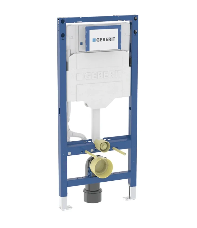 Geberit Duofix - priekšsienas elements pie sienas stiprināmam WC, ar Sigma skalošanas tvertni 12 cm, augstums 1,12 m 111.598.00.6