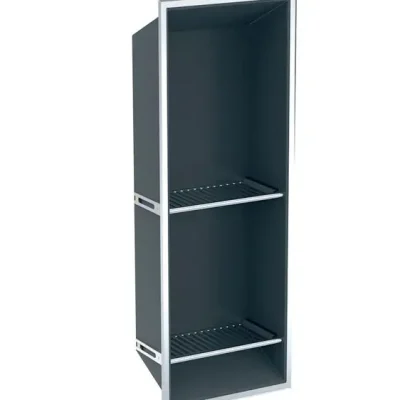 Geberit - nišas plaukta kaste ar plauktiem, 30x80x14 cm, tumši pelēka 154.291.00.1