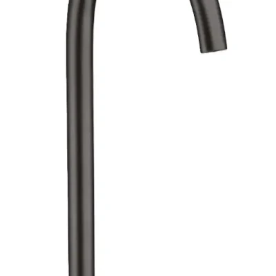 Axor One - izlietnes maisītājs ar Push-Open noteces komplektu, 2 caurumu montāža, EcoSmart, birstēts melns hroms 48060340