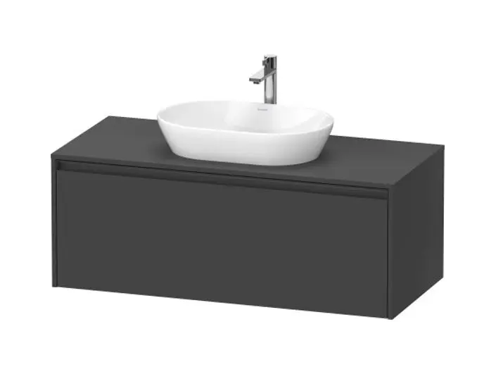 Duravit Ketho.2 - izlietnes skapītis 46x120x55 cm, 1 atvilktne, grafīta matēts K24887049490000