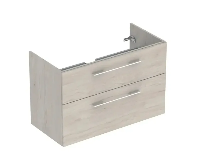 Geberit Selnova Square - izlietnes apakšskapītis 120×45×43 cm, 2 atvilktnes, Light Hickory 501.215.00.1