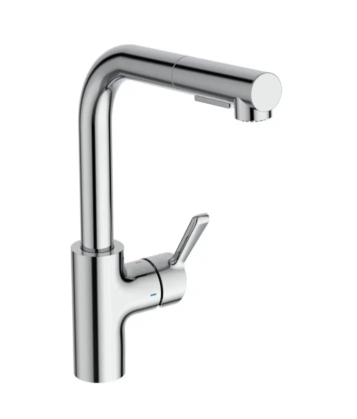 Ideal Standard Ceralife - virtuves izlietnes maisītājs ar izvelkamu dušu, hroms BE244AA