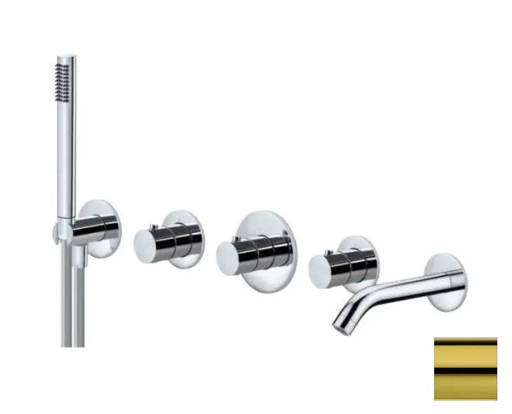 Paffoni Modular Box - termostatiskais maisītājs - zemapmetuma, 2 patērētājiem, zelts MDE001HG
