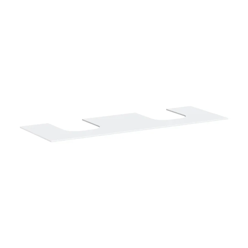 Hansgrohe Xevolos E - izlietnes virsma, 157x55 cm, 2 izgriezumi, balta matēta 54211700
