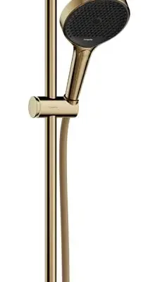 Hansgrohe Rainfinity - dušas komplekts: rokas duša, stienis un šļūtene, 3 strūklas veidi, zelts 28743990