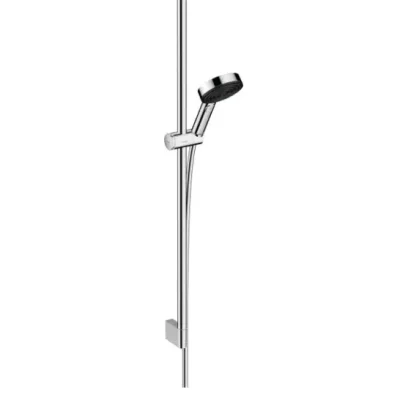 Hansgrohe Pulsify Select - dušas komplekts, 3 strūklas veidi, EcoSmart, stienis 96 cm un šļūtene, hroms 24171000