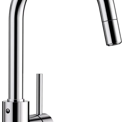 Blanco Mida S - virtuves maisītājs ar izvelkamu pieslēgumu, hroms 521454