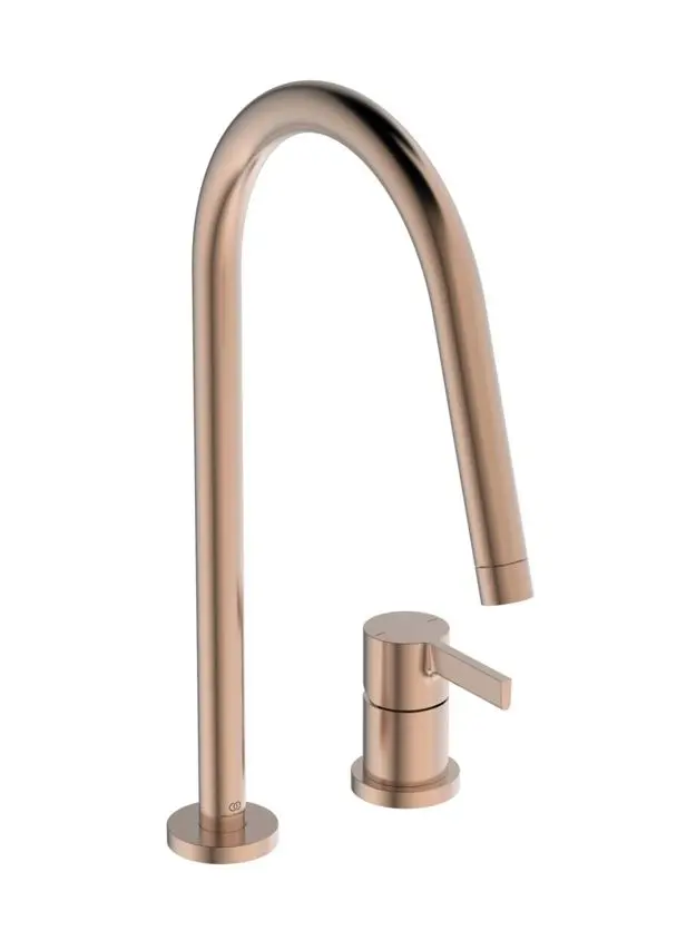 Ideal Standard Gusto - virtuves izlietnes maisītājs, 2 atveru montāža, Sunset Rose BD422J4