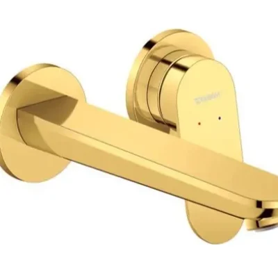 Duravit Wave - zemapmetuma izlietnes maisītājs, 2 caurumu montāža, zelts WA1070004034