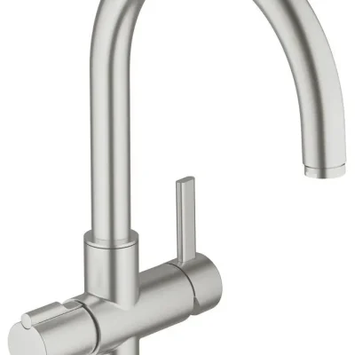 Grohe Red - izlietnes vienas sviras maisītājs Duo, Supersteel 30033DC0