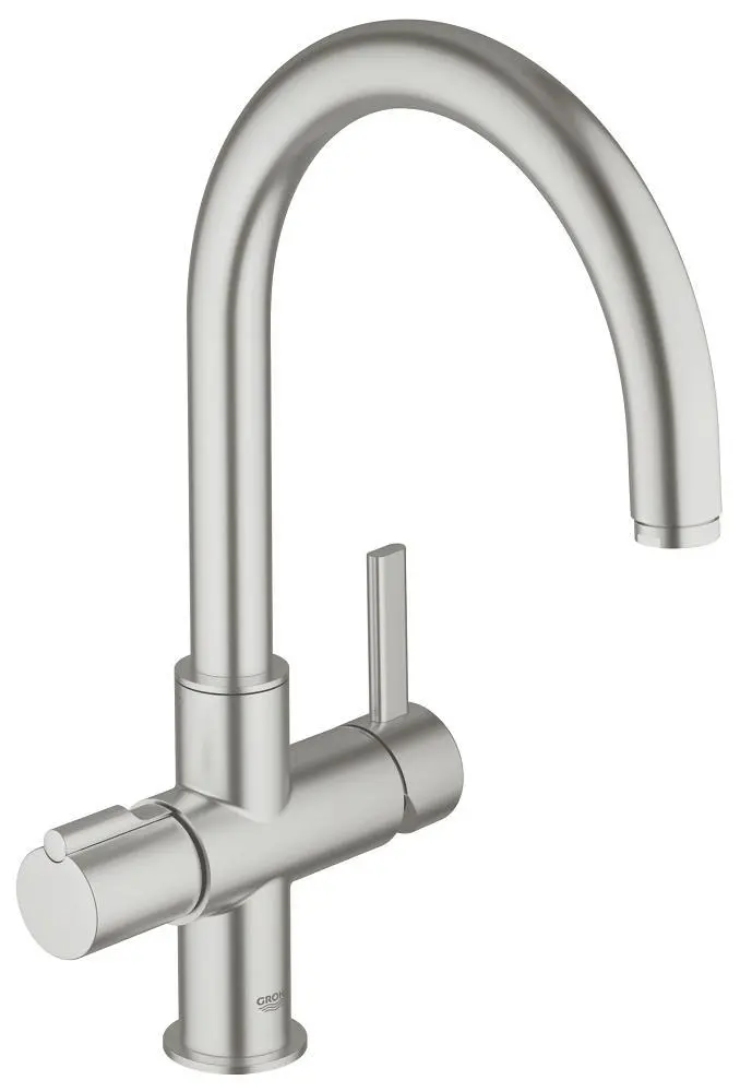 Grohe Red - izlietnes vienas sviras maisītājs Duo, Supersteel 30033DC0