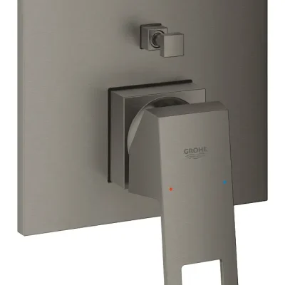 Grohe Eurocube - zemapmetuma maisītājs 2 patērētājiem, Hard Graphite birstēts 24062AL0