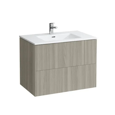 Laufen Pro S - izlietne ar zemskapi, 59x79x49 cm, 2 izvelkamās atvilktnes, gaišs goba H8649612621041