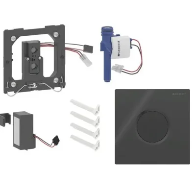 Geberit - Elektroniskā pisuāra skalošanas vadība tips 01, darbība ar baterijām, melna 116.031.DW.5