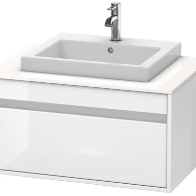 Duravit Ketho - izlietnes skapītis 43x80x55 cm, ar 1 atvilktni, balts spīdīgs KT679402222