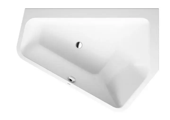 Duravit Paiova 5 - asimetriska vanna, 177x130 cm, labā, balta 700391000000000