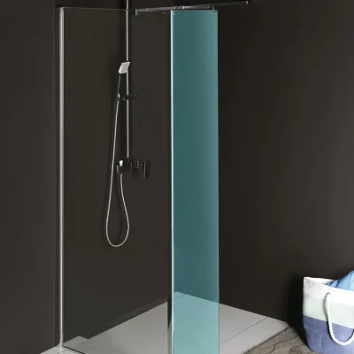 Polysan Modular Shower - fiksēta dušas siena MS2, 100 cm, pieslēgšanai pie fiksētās daļas, caurspīdīgs stikls MS2A-100