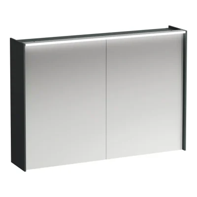 Laufen Lani - spoguļskapis ar LED apgaismojumu, 71x102x21 cm, 2 durvis, pelēks H4037921122661