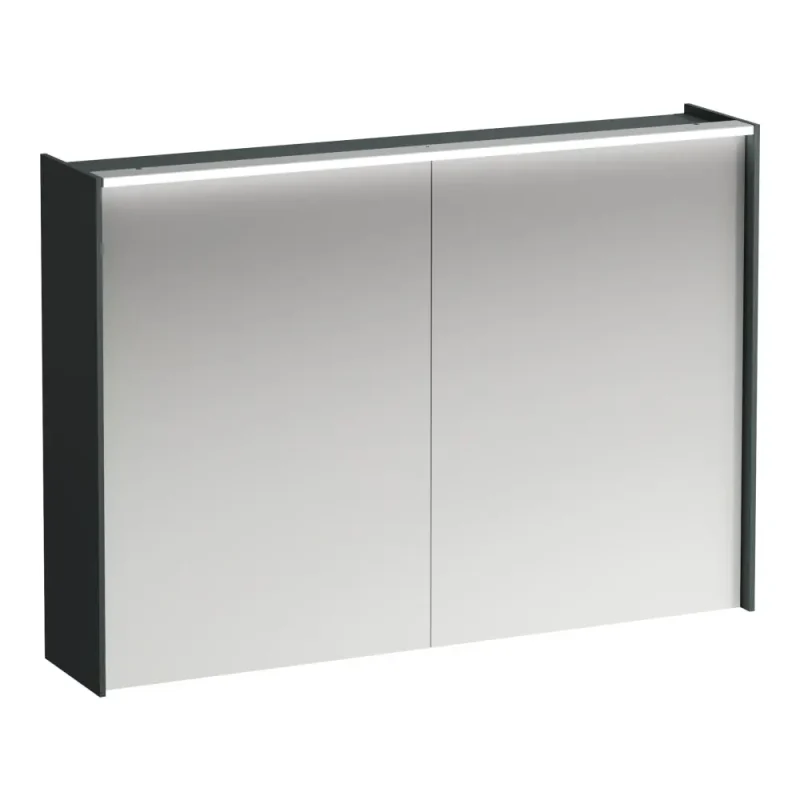 Laufen Lani - spoguļskapis ar LED apgaismojumu, 71x102x21 cm, 2 durvis, pelēks H4037921122661