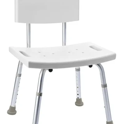 Sapho Ridder Accessoires - vannas istabas krēsls ar atzveltni, regulējams augstumā, balts A00602101