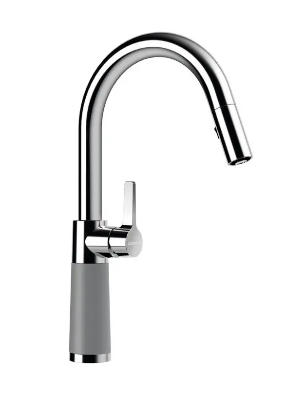 SCHOCK SC-520 - virtuves izlietnes maisītājs ar izvelkamu dušu, Croma/hroms 555120GCR