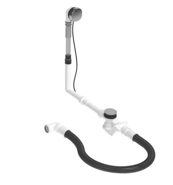 Duravit piederumi - noteces un pārplūdes komplekts, Bowdena trose, hromēts 792204000001000