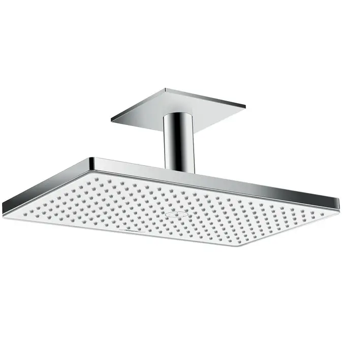 Hansgrohe Rainmaker Select - galvas duša 460, izvirze 10 cm, EcoSmart 9 l/min, balta / hromēta 24012400