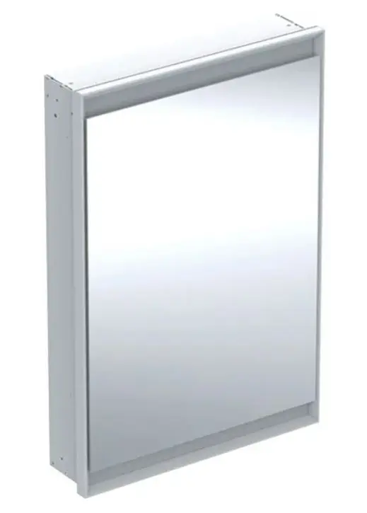 Geberit ONE - spoguļskapis ar LED apgaismojumu, 60x90x15 cm, eņģes kreisajā pusē, zemapmetuma montāža, balts 505.800.00.2