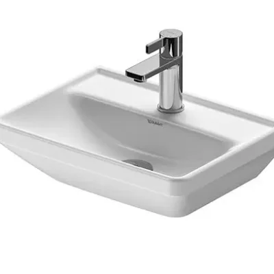 Duravit D-Neo - rokas izlietne 45x34 cm, 1 jaucējkrāna caurums, balta 0738450041