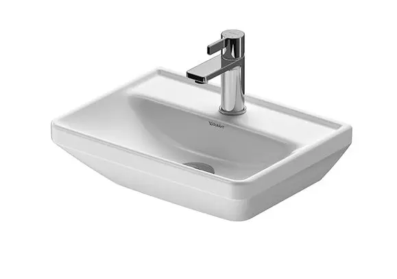 Duravit D-Neo - rokas izlietne 45x34 cm, 1 jaucējkrāna caurums, balta 0738450041