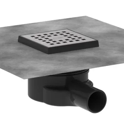 Hansgrohe RainDrain Point - punktveida noteka, 10x10 cm, birstēts nerūsējošais tērauds 56246800