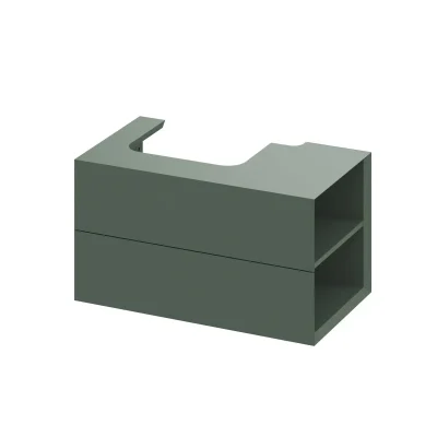 Ravak Lite - izlietnes skapītis 80x45x43 cm, 2 atvilktnes, Grey Green X000001888