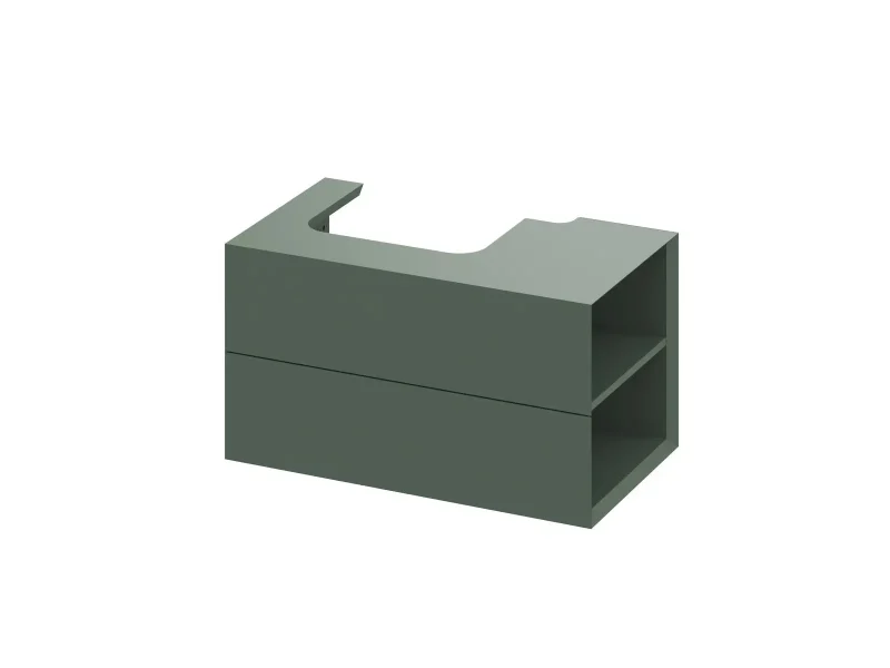 Ravak Lite - izlietnes skapītis 80x45x43 cm, 2 atvilktnes, Grey Green X000001888