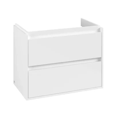 Villeroy & Boch Skyla - izlietnes apakškabinets, 77x60x44 cm, 2 atvilktnes, Brilliant White C79800VE
